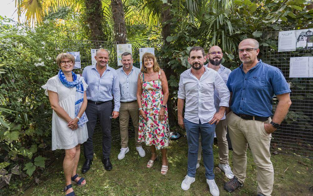 Les responsables de l'OAD de Pau aux côtés des réprésentantes du DépartementPhoto Alban Laffitte