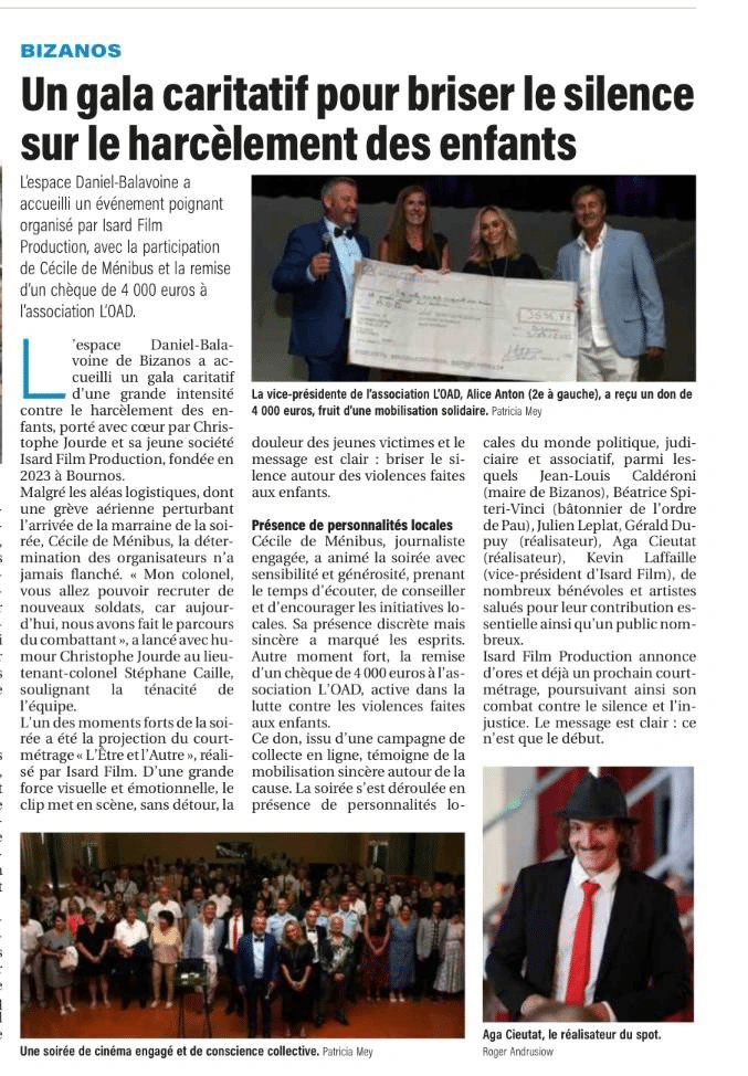 Article de presse L'OAD don