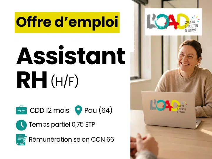Emploi Assistant RH à Pau