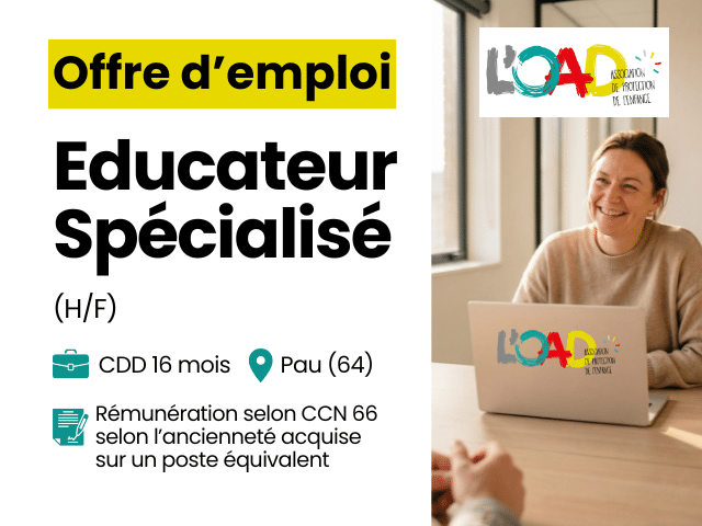 éducateur spécialisé à Pau